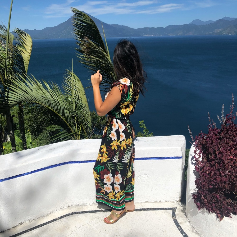 ZARA Floral Jumpsuit